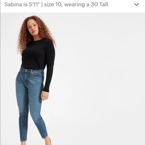 Everlane High Rise Skinny Jean, Mid Blue